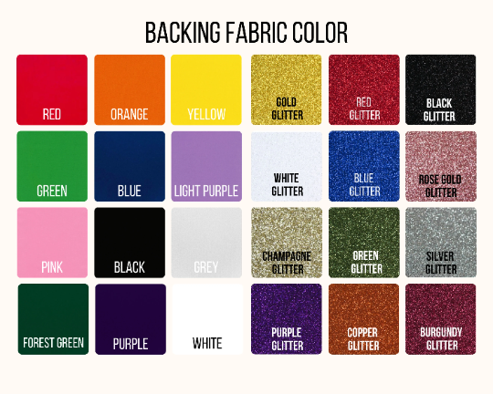 Rainbow Fabric | Double Stitch Greek letters