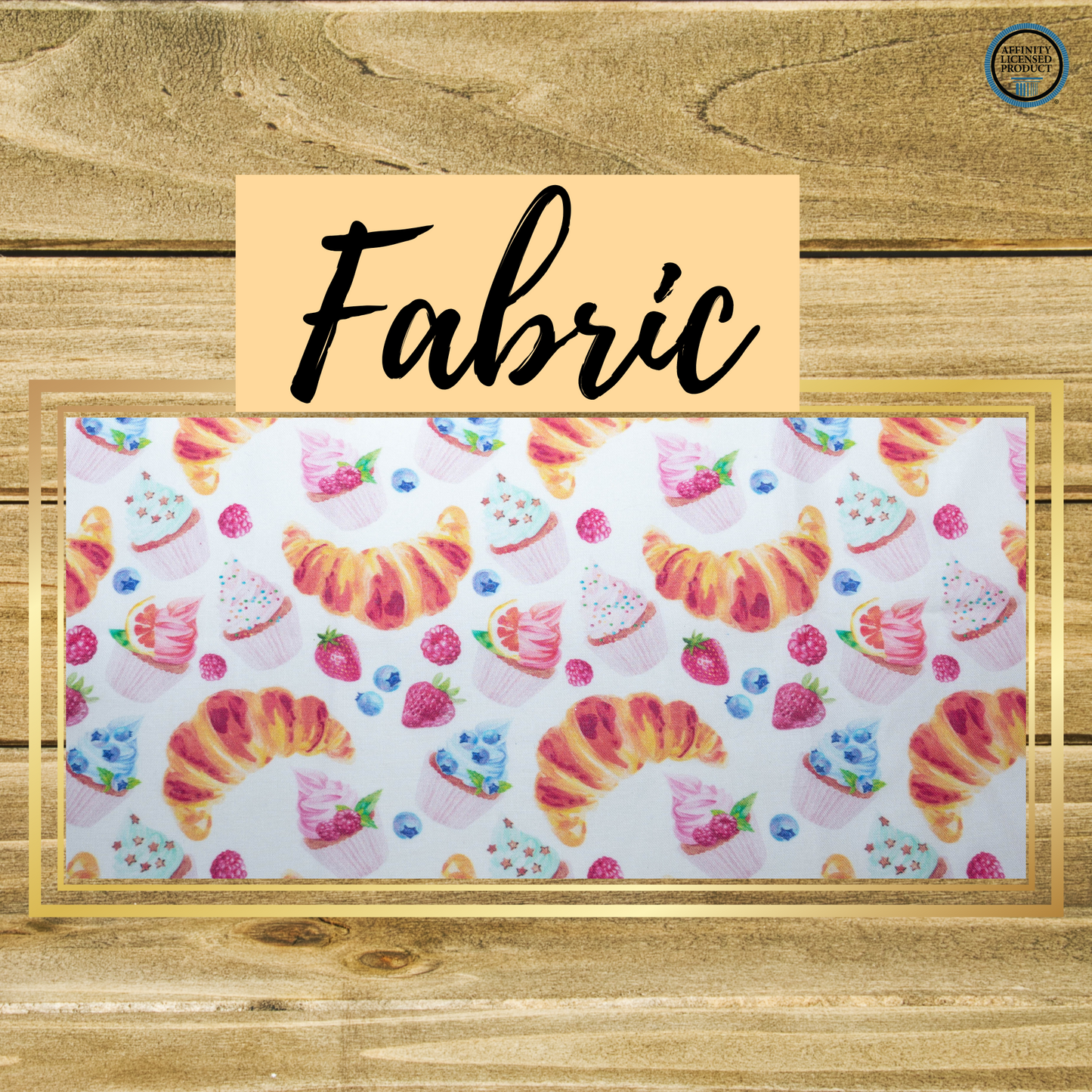 Sweets Fabric | Double Stitch Greek letters